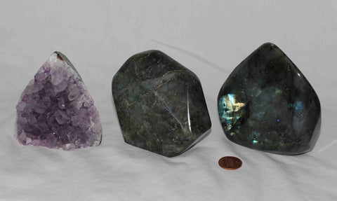 Amethyst - Labradorite - 3 pieces - Package A168