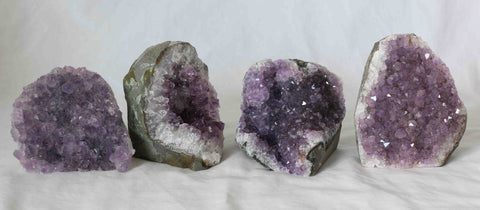 Amethyst Quartz Crystal Cluster - 4 pieces - Package A150