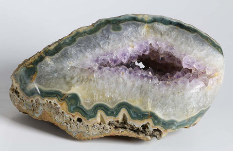 Amethyst Quartz Agate Crystal Geode - A221