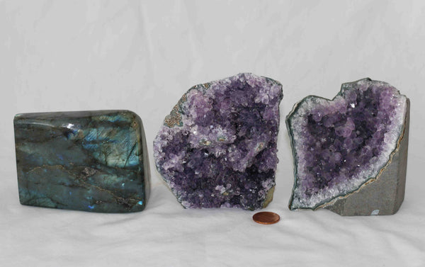 Amethyst - Labradorite - 3 pieces - Package A169