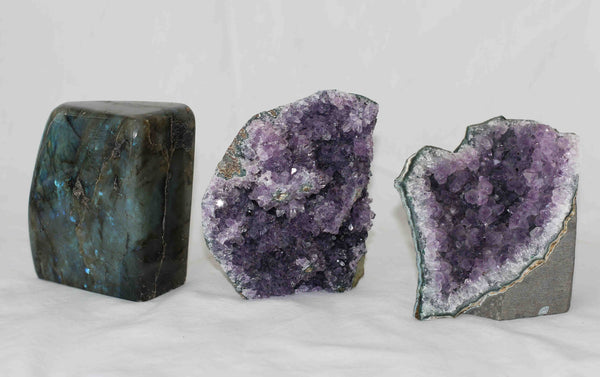 Amethyst - Labradorite - 3 pieces - Package A169