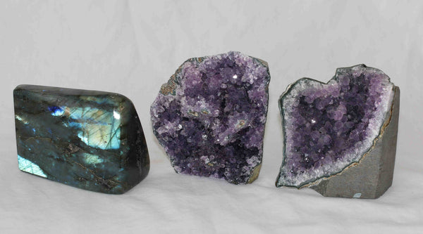 Amethyst - Labradorite - 3 pieces - Package A169