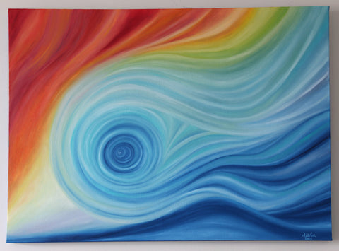 "Fluid" ~ Oil Painting on Canvas - 30 x 40 inch